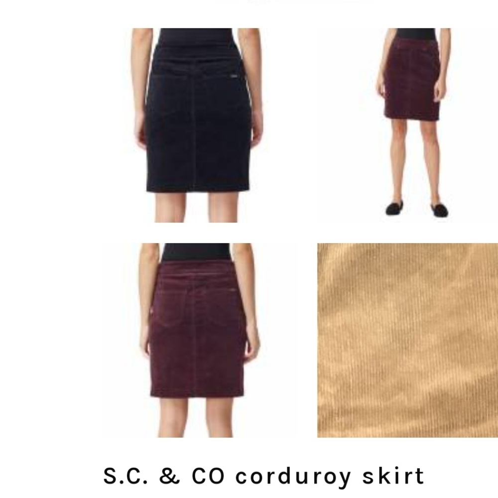 S.C. & CO. beige corduroy Skirt. Size 12. 📦8a.